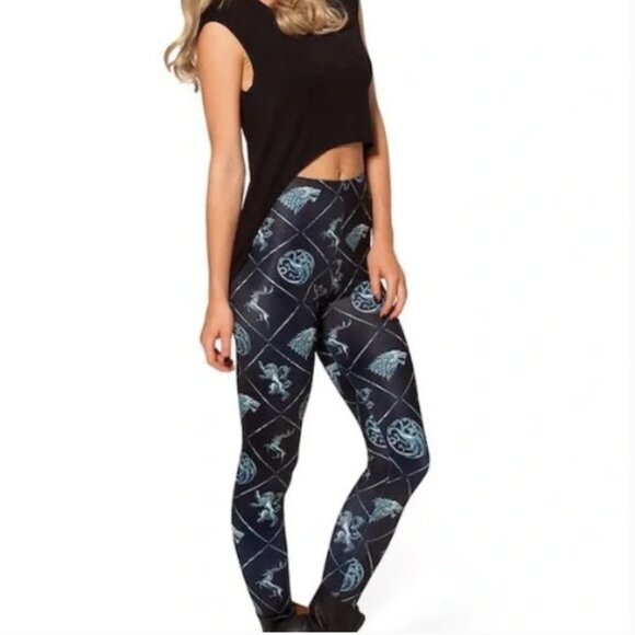 NWOT BlackMilk x Game of Thrones Limited Edition Westeros Sigil Leggings - Picture 6 of 7